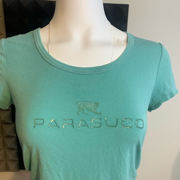 PARASUCO logo turquoise t shirt - Picture 3 of 7